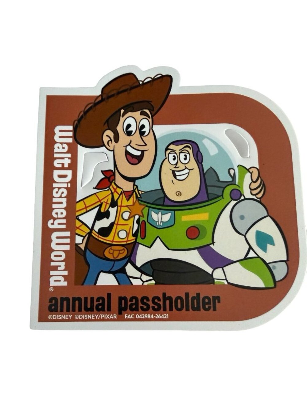 2026 Disney World Annual Passholder Toy Story Magnet Woody Buzz Pixar EPCOT